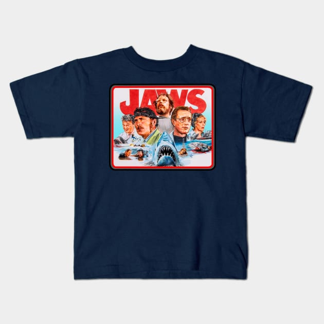 Jaws Kids T-Shirt by Chris Hoffman Art